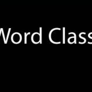 Word Classes