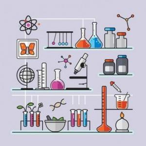 Imagen de portada del videojuego educativo: materiales de laboratorio , de la temática Química