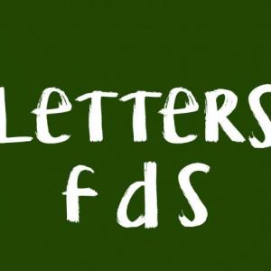 letters f d s kindergarten