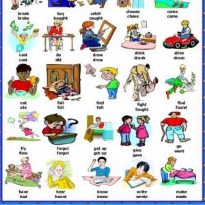 irregular verbs