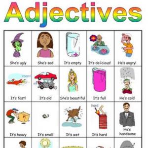 antonyms and adjectives 