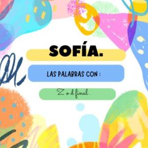 Las palabras terminadas en -z  o -d final .