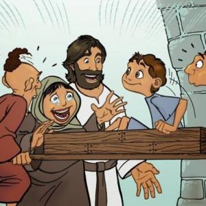 Imagen de portada del videojuego educativo: DE LA TRISTEZA AL GOZO, de la temática Religión