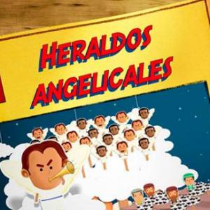 Imagen de portada del videojuego educativo: HERALDOS ANGELICALES, de la temática Religión