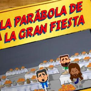 Imagen de portada del videojuego educativo: LA PARABOLA DE LA GRAN FIESTA, de la temática Religión
