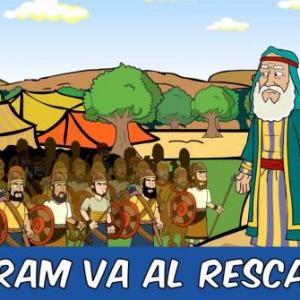 Imagen de portada del videojuego educativo: ABRAM VA AL RESCATE, de la temática Religión