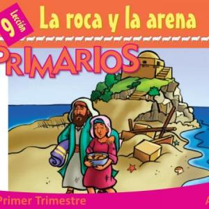 Imagen de portada del videojuego educativo: LA ROCA Y LA ARENA, de la temática Religión