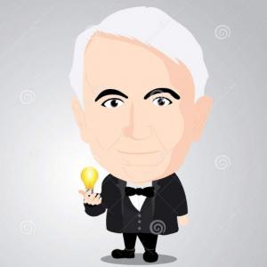 Imagen de portada del videojuego educativo: Vocabulary Thomas Edison, de la temática Idiomas