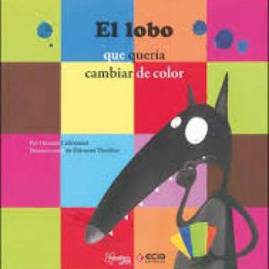 Imagen de portada del videojuego educativo: EL LOBO QUE QUERÍA CAMBIAR DE COLOR, de la temática Lengua