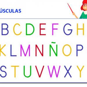 Repaso de palabras con letras.