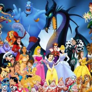 Imagen de portada del videojuego educativo: Peliculas de Disney, de la temática Cine-TV-Teatro