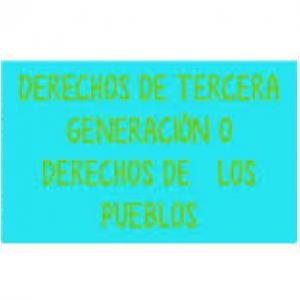 "Derechos de Tercera Generación"