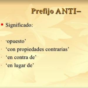 Duchazo de prefijos