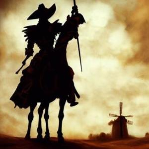 Imagen de portada del videojuego educativo: Don Quijote de la Mancha, de la temática Literatura