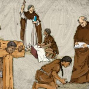 La iglesia católica en la época colonial y la evangelización