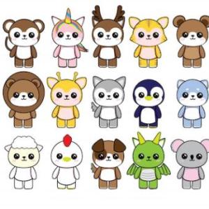 Imagen de portada del videojuego educativo: animales kawaii, de la temática Biología