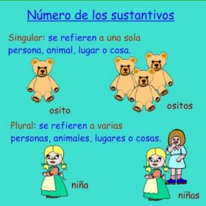 Número de los sustantivos