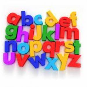 Imagen de portada del videojuego educativo: Jugando con letras y colores , de la temática Lengua