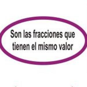 FRACCIONES EQUIVALENTES