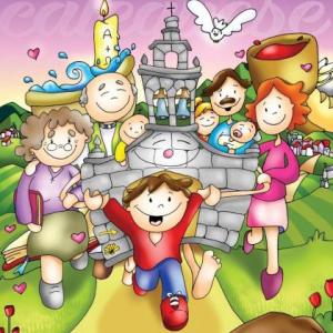 Imagen de portada del videojuego educativo: CARACTERISITCAS Y MIEMBROS DE LA IGLESIA, de la temática Religión