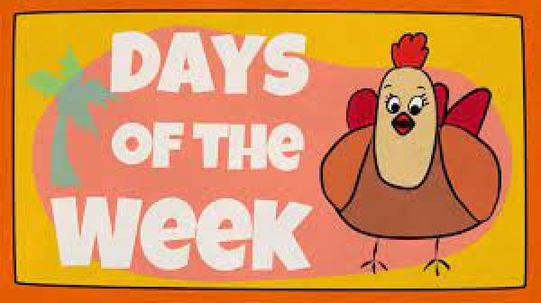 the days of the week - Los días de la semana