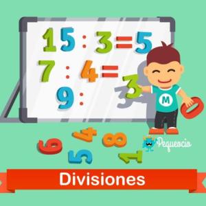 Imagen de portada del videojuego educativo: RECORDAMOS DIVISIONES DE UNA CIFRA !, de la temática Matemáticas
