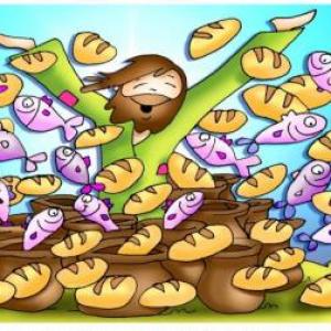 Imagen de portada del videojuego educativo: La multiplicación de los panes, de la temática Religión
