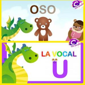 Imagen de portada del videojuego educativo: LAS VOCALES O-U, de la temática Literatura