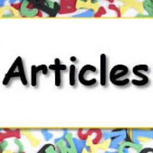 Articles, rules and examples