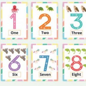 Imagen de portada del videojuego educativo: memorice números 1 al 10, de la temática Matemáticas