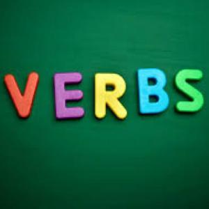Imagen de portada del videojuego educativo: Guess the verb!, de la temática Idiomas