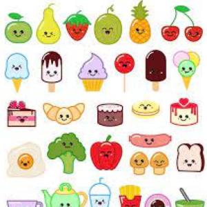 Imagen de portada del videojuego educativo: COMIDA KAWAII, de la temática Artes