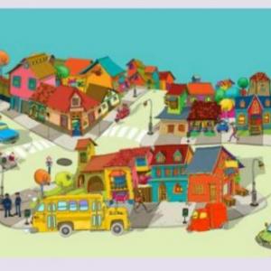 Imagen de portada del videojuego educativo: Mi barrio, de la temática Geografía