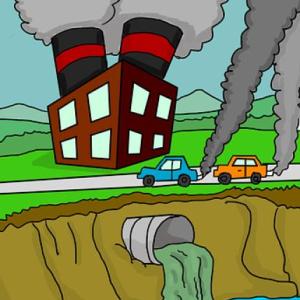 Imagen de portada del videojuego educativo: ¡CUIDEMOS EL AIRE!, de la temática Medio ambiente