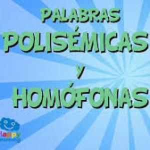 Imagen de portada del videojuego educativo: Palabras Polisémicas y Homónimas, de la temática Lengua