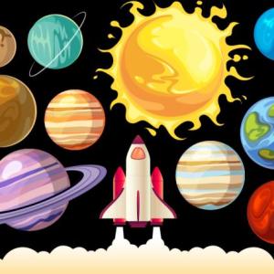 Imagen de portada del videojuego educativo: Los Planetas Nivel 2, de la temática Ciencias