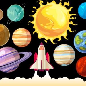 Imagen de portada del videojuego educativo: Los Planetas Nivel 3, de la temática Ciencias