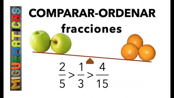COMPARACIÓN DE FRACCIONES