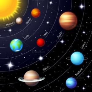Imagen de portada del videojuego educativo: Memoria de los planetas, de la temática Ciencias