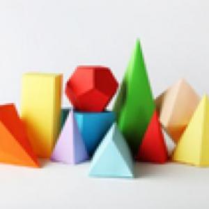 Imagen de portada del videojuego educativo: Reconociendo las figuras geométricas, de la temática Matemáticas