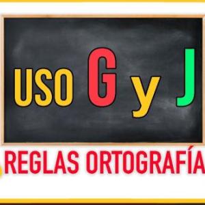 Imagen de portada del videojuego educativo: uso de la g y j, de la temática Lengua