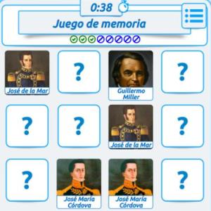 Imagen de portada del videojuego educativo: Comandantes de la batalla de Junín y Ayacucho, de la temática Historia