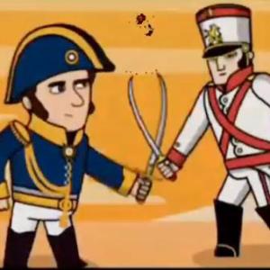 Imagen de portada del videojuego educativo: Historia de la batalla de Junín y Ayacucho, de la temática Historia