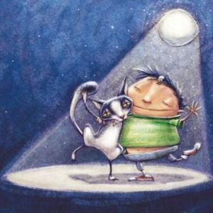 Imagen de portada del videojuego educativo: Melina y su luna, de la temática Lengua
