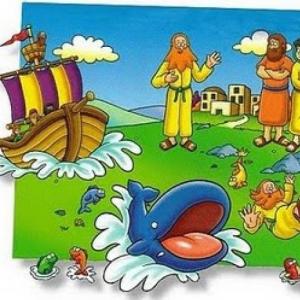 Imagen de portada del videojuego educativo: Aprendiendo de Jonás, de la temática Religión