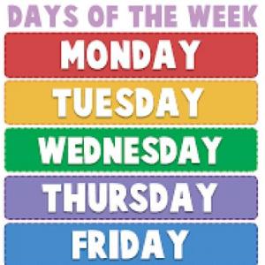 Days of the week