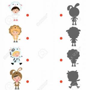 Imagen de portada del videojuego educativo: JUEGO DE COINCIDENCIAS DE SOMBRAS, de la temática Ocio