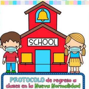 Imagen de portada del videojuego educativo: Protocolo de salud para el regreso a clases, de la temática Salud