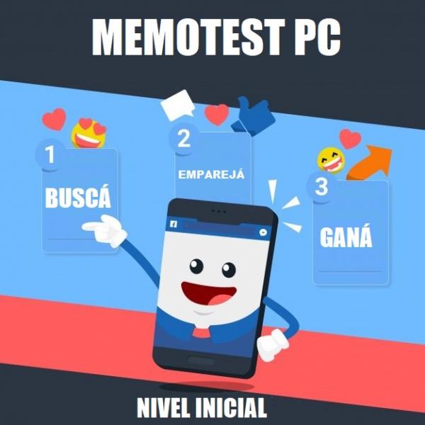 Imagen de portada del videojuego educativo: MEMOTEST PC 1, de la temática Informática