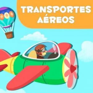 Imagen de portada del videojuego educativo: Memorice Medios de Transporte Aéreos, de la temática Cultura general